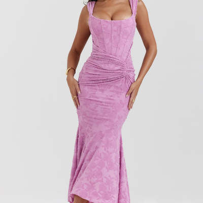 Elegant Lace Bodycon Evening Dress