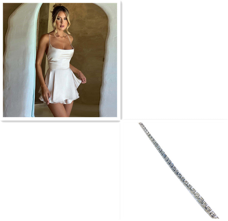 Elegant A-line Satin Dress