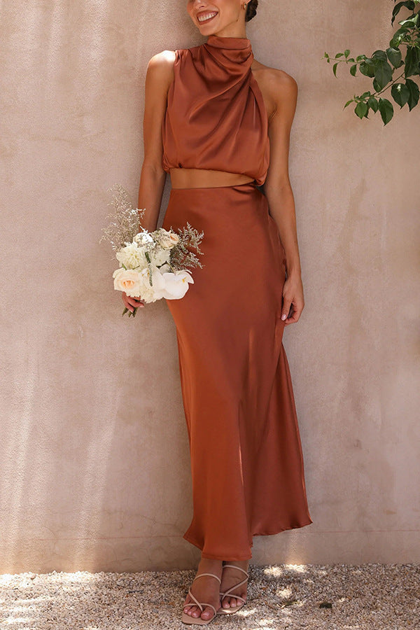 Women’s Satin Two-Piece Set