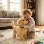 Interactive Robot Puppy – Lifelike Toy Golden Retriever That Walks & Barks