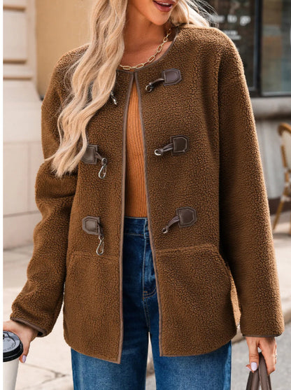 Cozy Teddy Toggle Coat