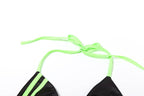 Women’s Halter Bikini Set – Sporty Contrast Trim Swimsuit | Dripiume