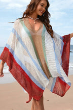 Plus Size Crochet Beach Cover Up – Oversized Swimwear Kimono | Dripiume