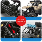 1/12 Scale 6-Wheel RC Monster Truck – High-Speed Off-Road Vehicle with Advanced 2.4GHz Technology