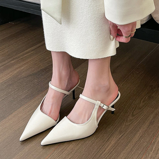 Women’s Pointed Toe High Heel Mules