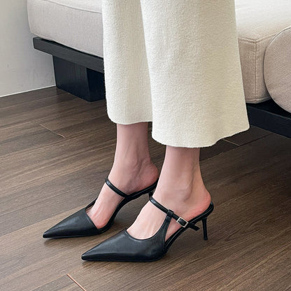 Women’s Pointed Toe High Heel Mules