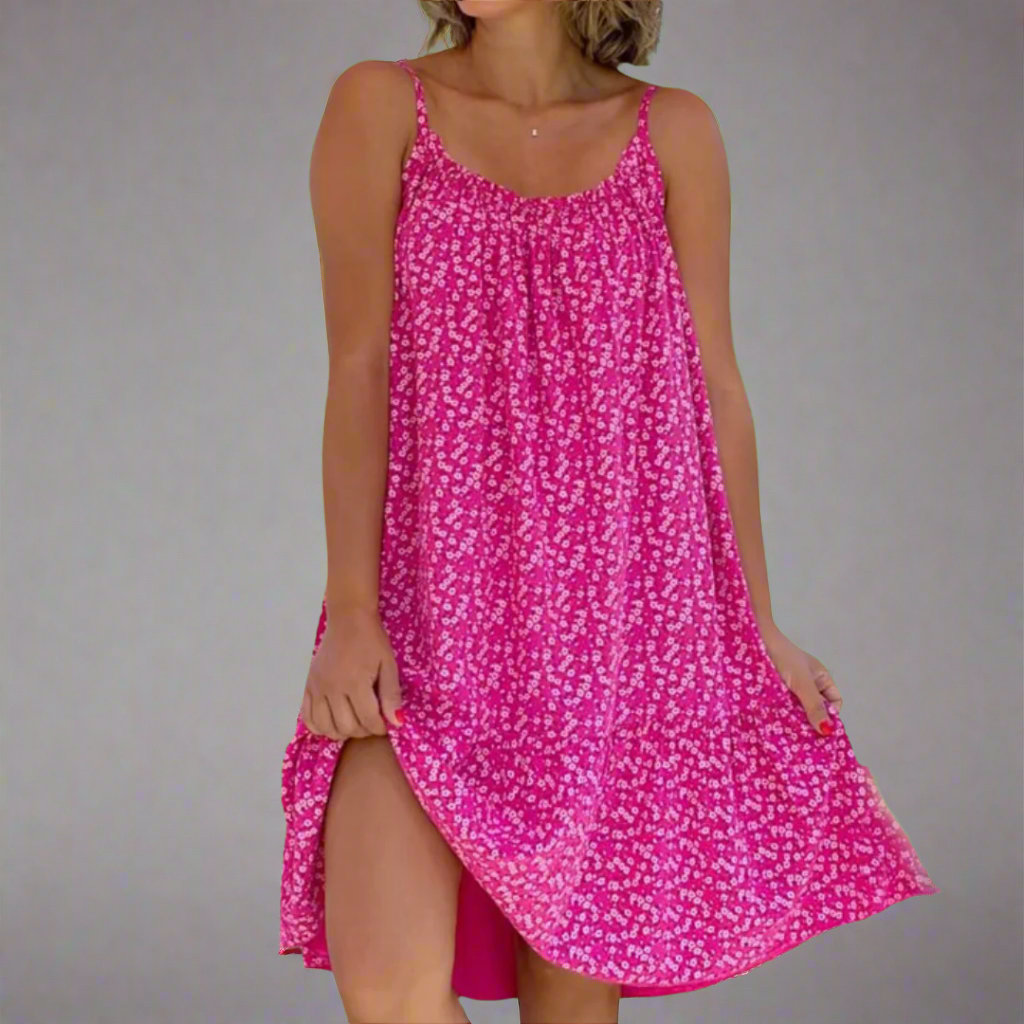 Jolene Floral Camisole Mini Dress – Summer Casual | Dripiume