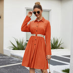 Women’s Casual Button-Down Shirt Dress