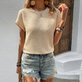 Women's Casual Top Round Neck T-shirt