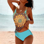 Josie | Two-Piece Tankini Set for Women with Boho Print | Slim Fit