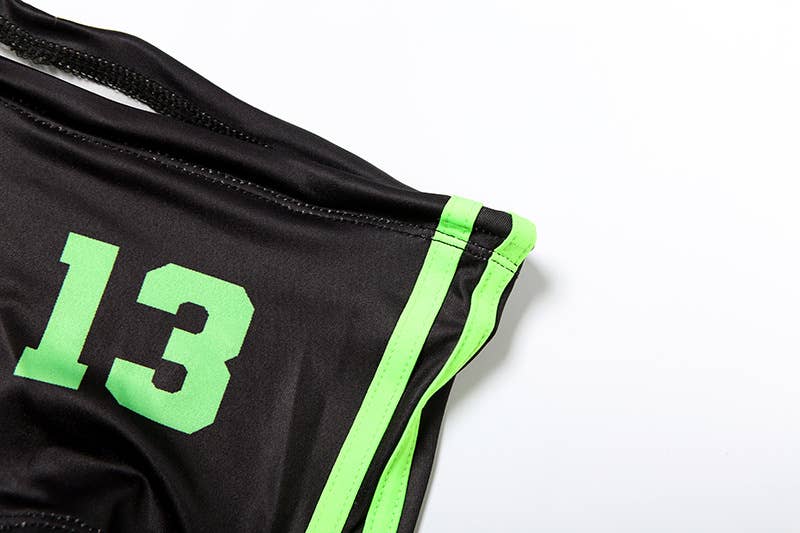 Women’s Halter Bikini Set – Sporty Contrast Trim Swimsuit | Dripiume