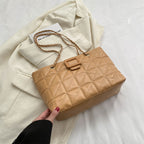 Trendy Quilted Chain Shoulder Bag for Women