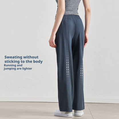 High-Waist Wide-Leg Drawstring Paratrooper Pants