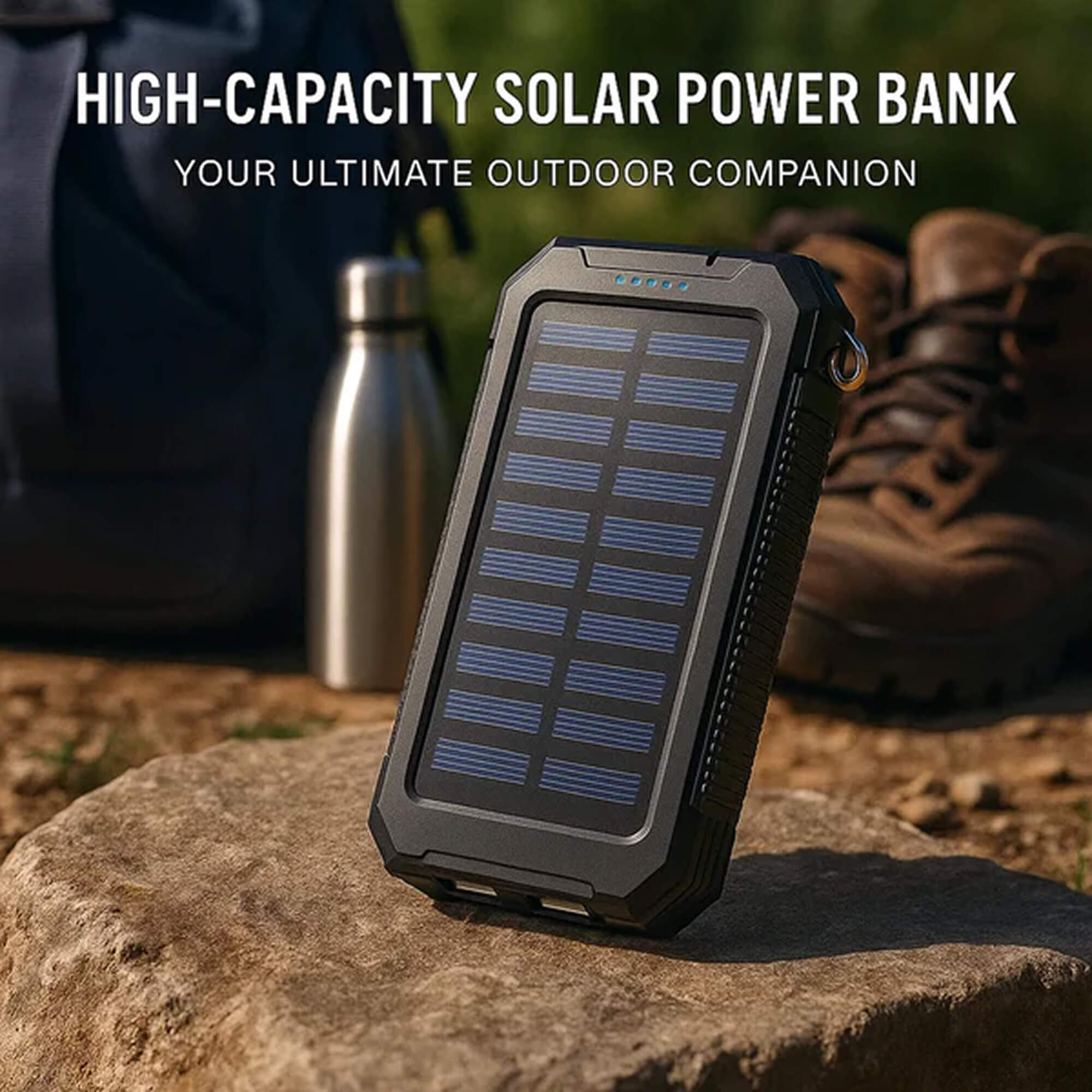 500.000mAh Solar Charger Waterproof Power Bank External