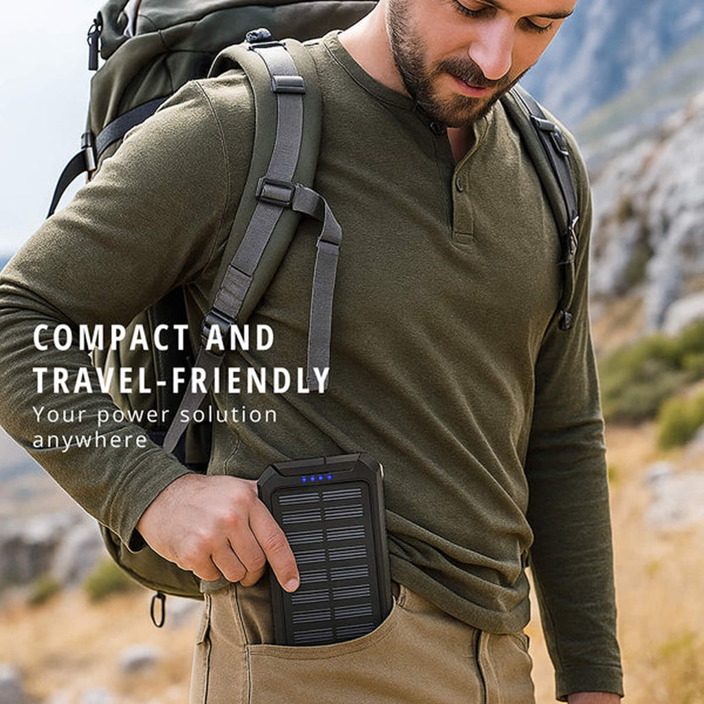 500.000mAh Solar Charger Waterproof Power Bank External