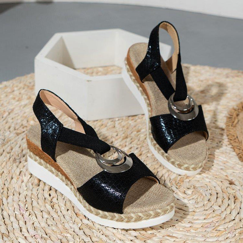 Women’s Peep Toe Wedge Sandals