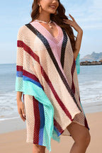 Plus Size Crochet Beach Cover Up – Oversized Swimwear Kimono | Dripiume