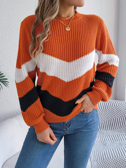 Casual sweater with wide sleeves