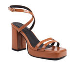 Summer Square Toe Block Heel Sandals