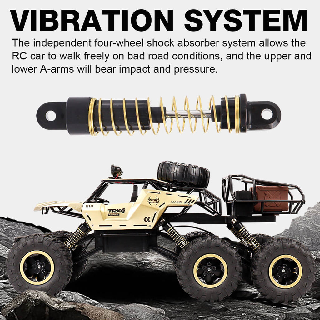 1/12 Scale 6-Wheel RC Monster Truck – High-Speed Off-Road Vehicle with Advanced 2.4GHz Technology
