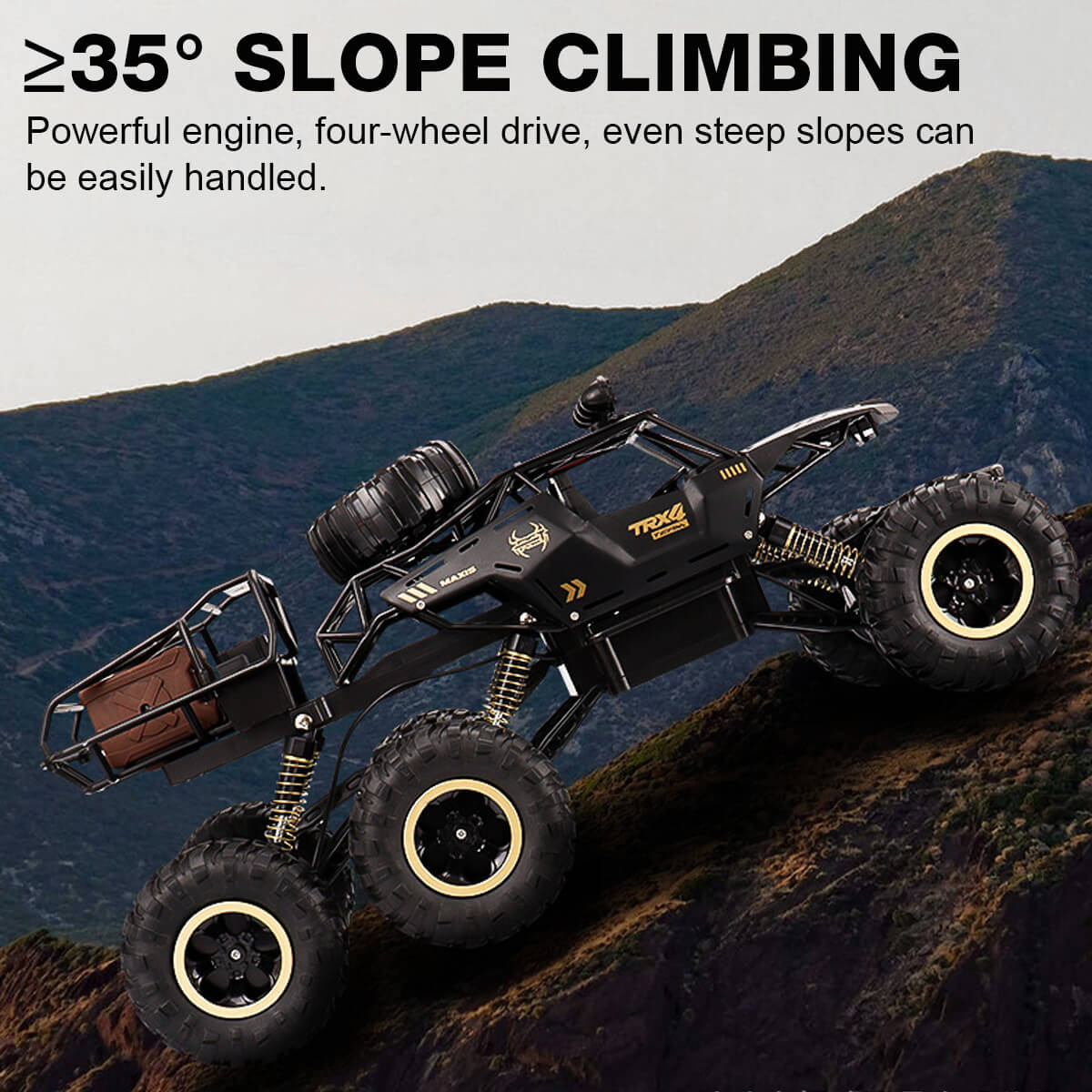 1/12 Scale 6-Wheel RC Monster Truck – High-Speed Off-Road Vehicle with Advanced 2.4GHz Technology