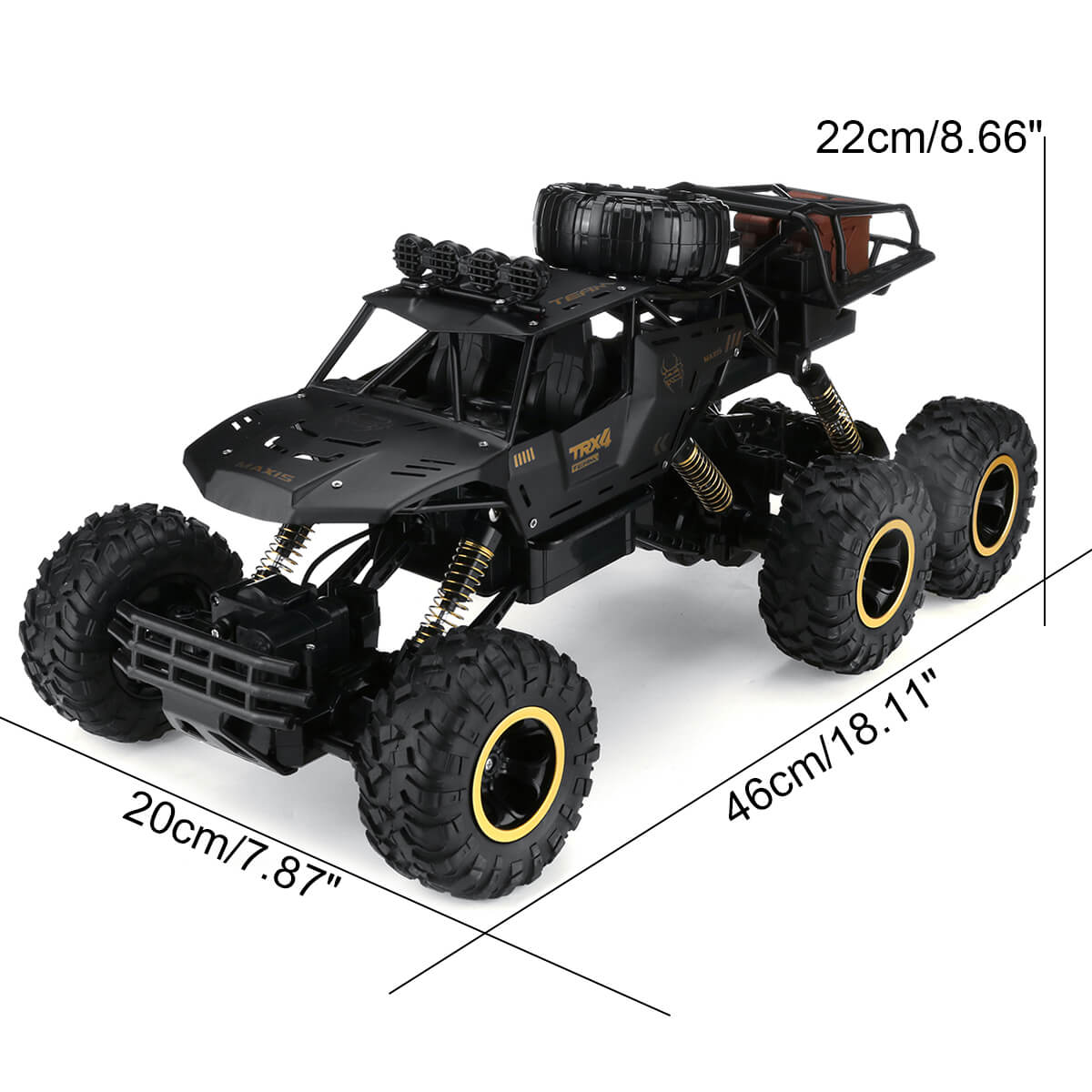 1/12 Scale 6-Wheel RC Monster Truck – High-Speed Off-Road Vehicle with Advanced 2.4GHz Technology