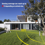 Solar Ultrasonic Bird Repeller Outdoor Garden Pest Deterrent with LED Flash Light