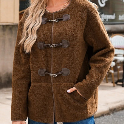 Cozy Teddy Toggle Coat
