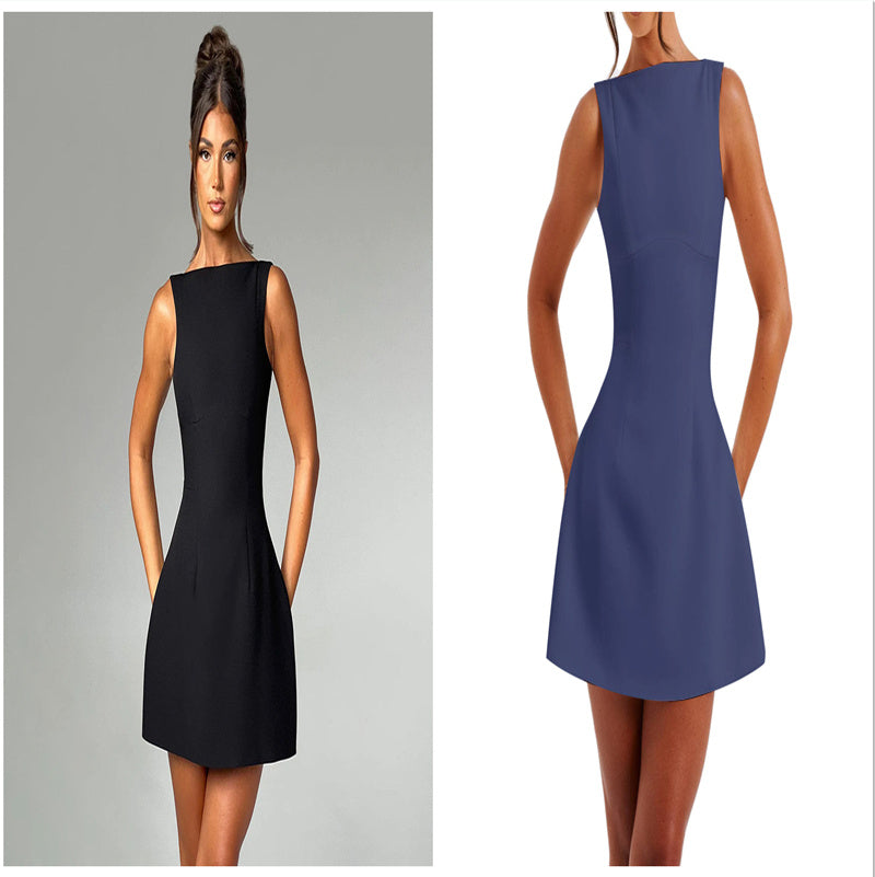 Elegant Backless Summer Mini Dress