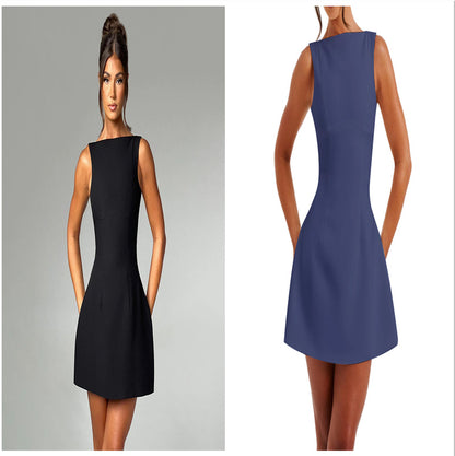 Elegant Backless Summer Mini Dress