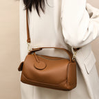 Soft Leather Pillow Crossbody Bag