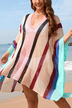 Plus Size Crochet Beach Cover Up – Oversized Swimwear Kimono | Dripiume