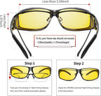 Polarized Night Driving Glasses Anti-Glare Yellow Lens Low Light Driving Eyewear