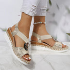 Women’s Peep Toe Wedge Sandals