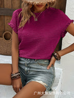 Women's Casual Top Round Neck T-shirt