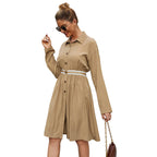 Women’s Casual Button-Down Shirt Dress