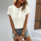 Women's Casual Top Round Neck T-shirt