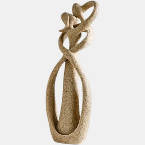Abstract Love Embrace Sculpture – Elegant Home Decor for Special Moments in Your Living Room