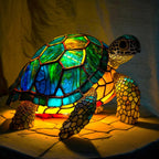 Stained Glass Animal Lamp Home Decor