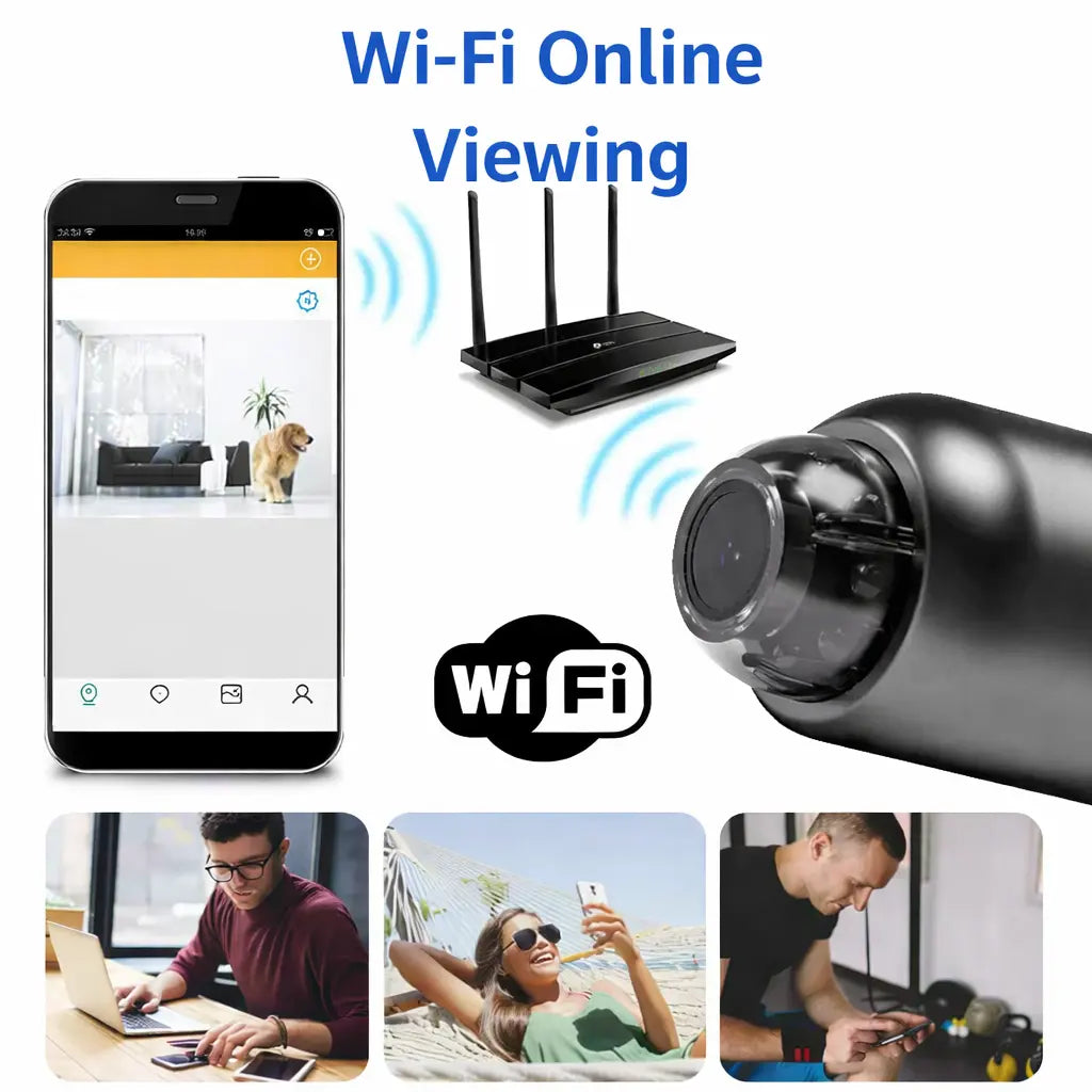 Mini WiFi HD Camera 1080p Wireless Indoor Security Camera with Night Vision and App