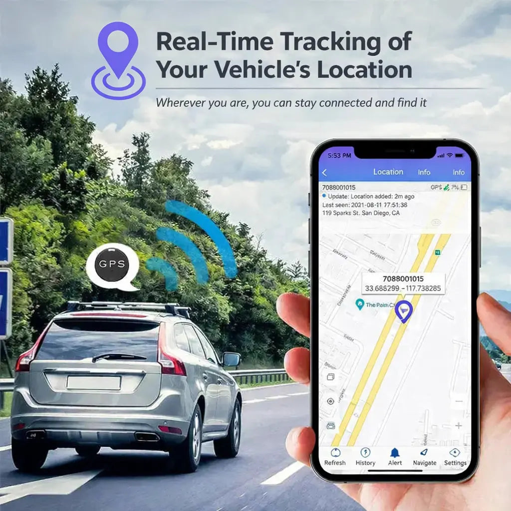 Mini Magnetic GPS Tracker Device – Real Time Vehicle Tracking Locator