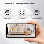 MiniGuardian Wireless Security Camera – HD Wi-Fi Indoor & Outdoor Surveillance with Live View & Night Vision