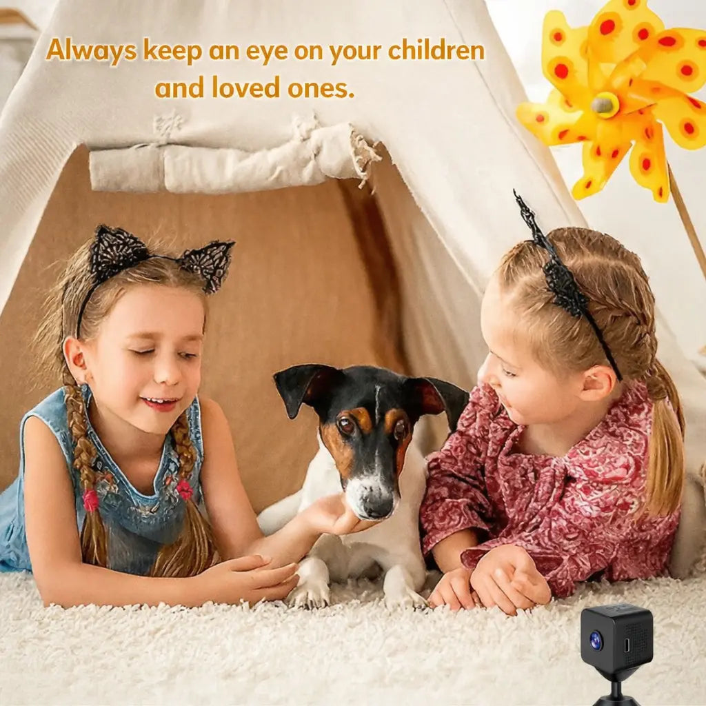 MiniGuardian Wireless Security Camera – HD Wi-Fi Indoor & Outdoor Surveillance with Live View & Night Vision