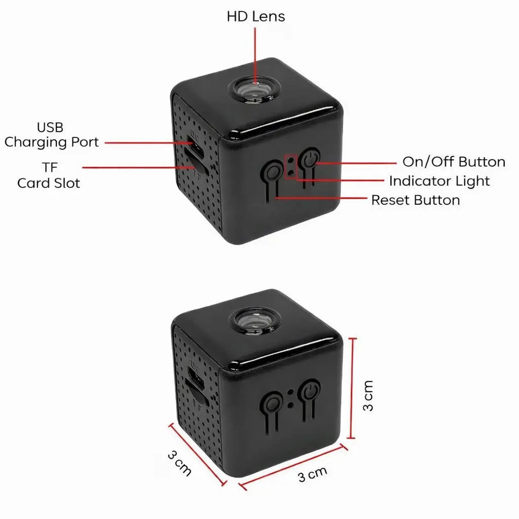MiniGuardian Wireless Security Camera – HD Wi-Fi Indoor & Outdoor Surveillance with Live View & Night Vision