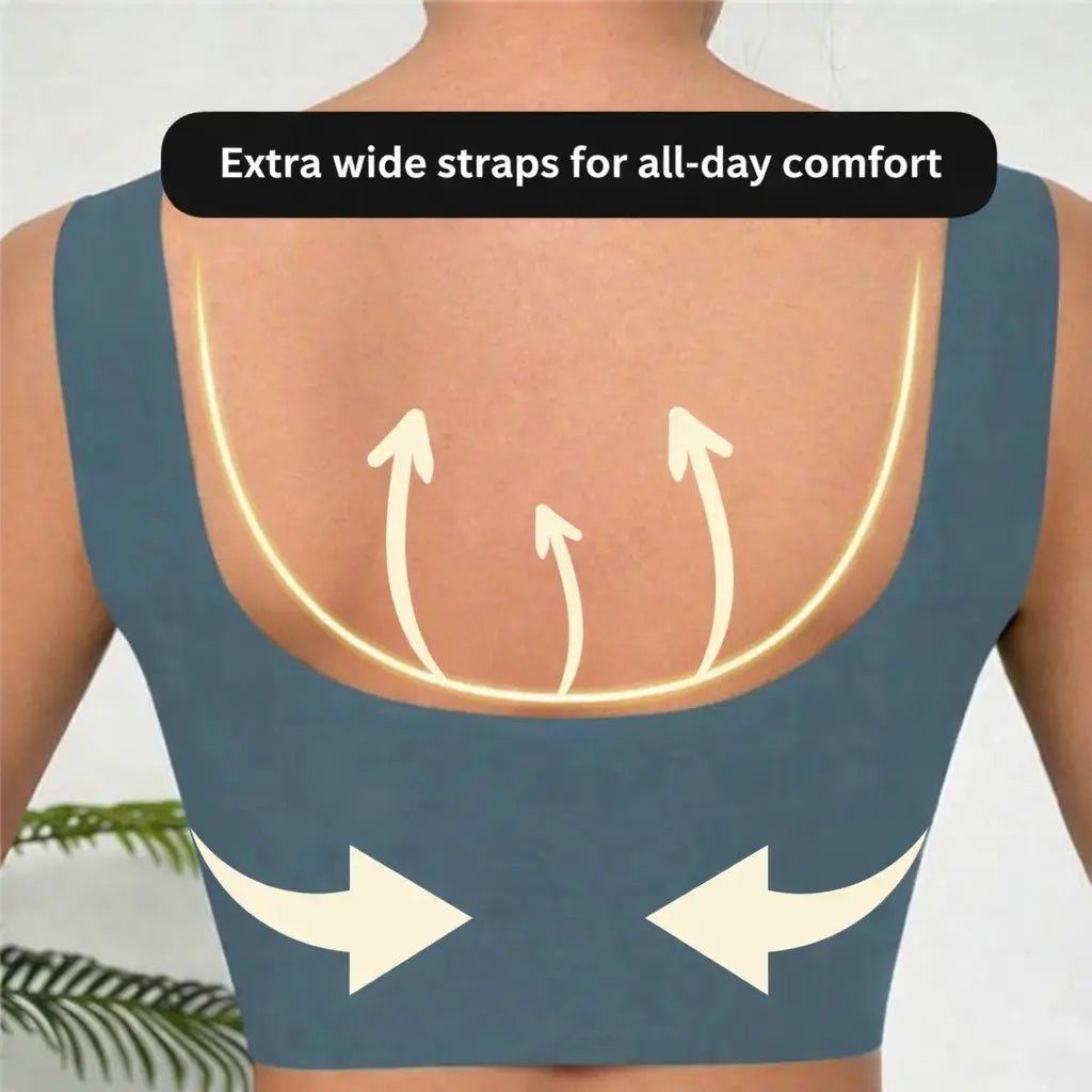 B - Women’s Wireless Push Up Seamless Bra – Comfortable Support Bra