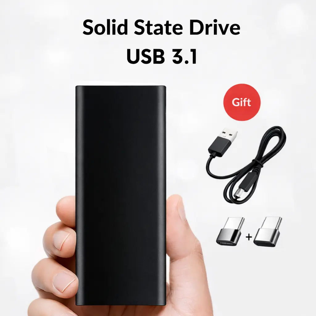 Portable 4TB External SSD USB-C High Speed Compact Solid State Drive