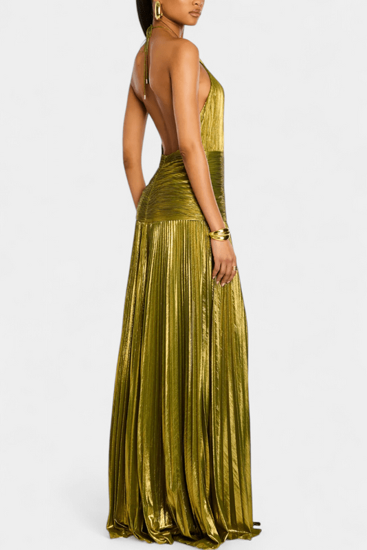 Off-Shoulder Maxi Dress Flowing Silhouette for Parties – Rossa