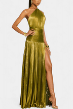 Off-Shoulder Maxi Dress Flowing Silhouette for Parties – Rossa