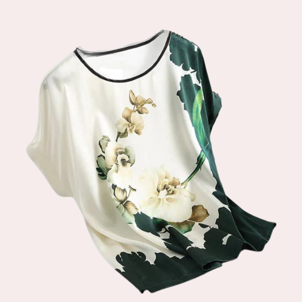 Satin Finish Floral Print Shirt For Women – Catherine