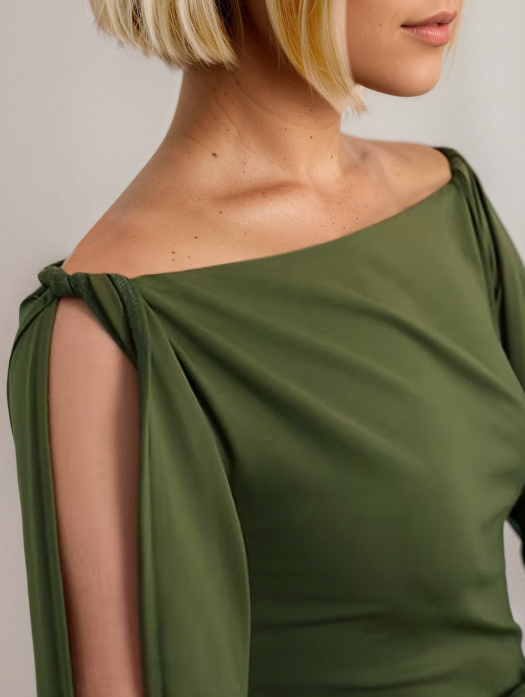 Women’s Off-the-Shoulder Cutout Top – Slim Fit Long Sleeve | Dripiume